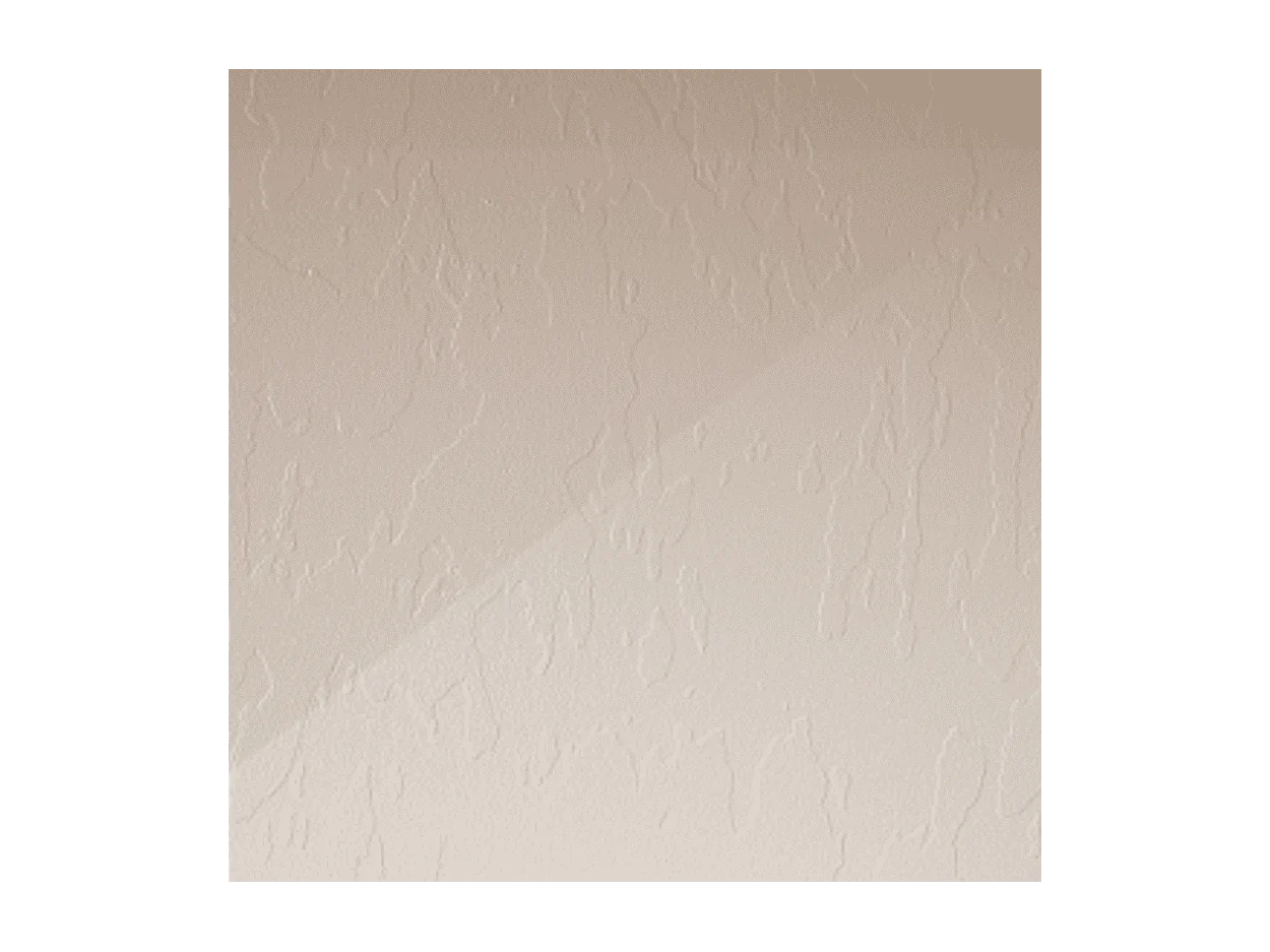 Mineralguss-Duschwanne extra flach ONDA Schieferoptik SAND 80x80 cm  Ablaufschutz in Chrom