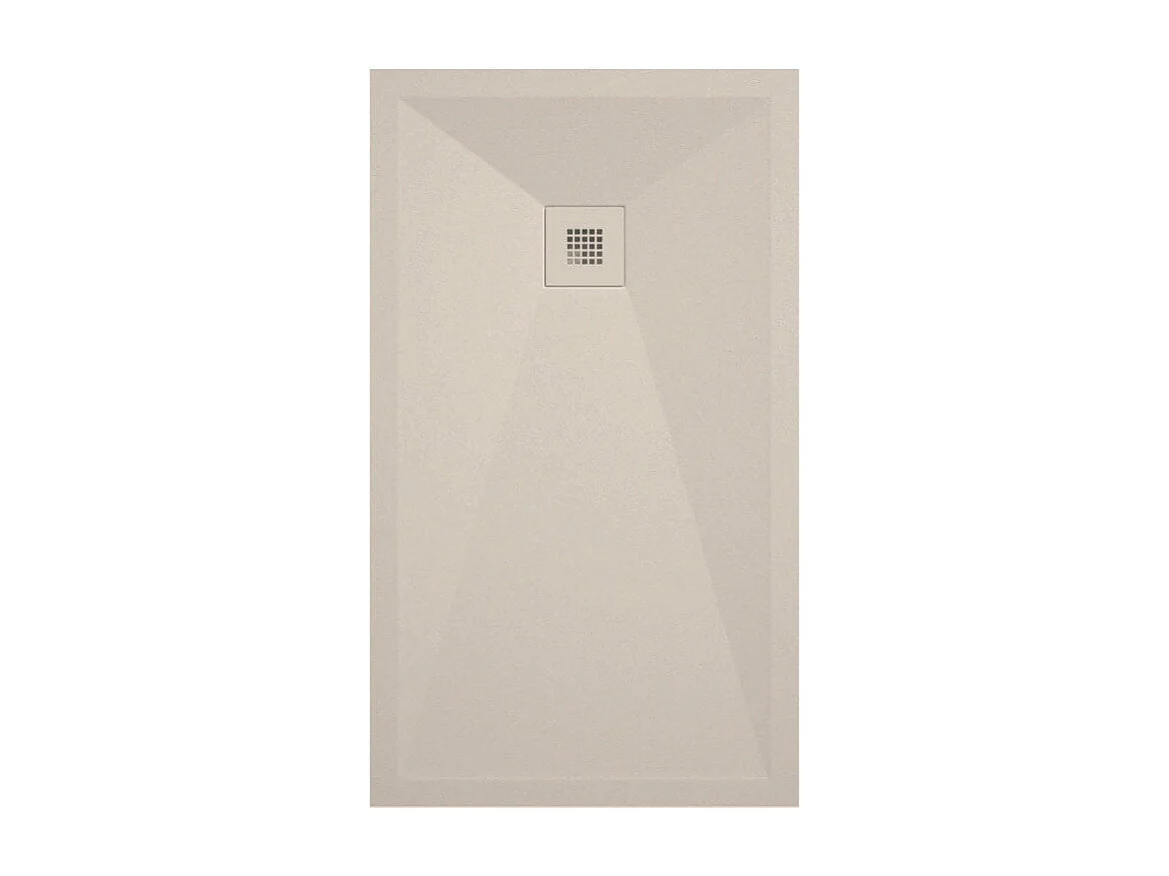 Mineralguss-Duschwanne extra flach ONDA Schieferoptik SAND 70x110 cm