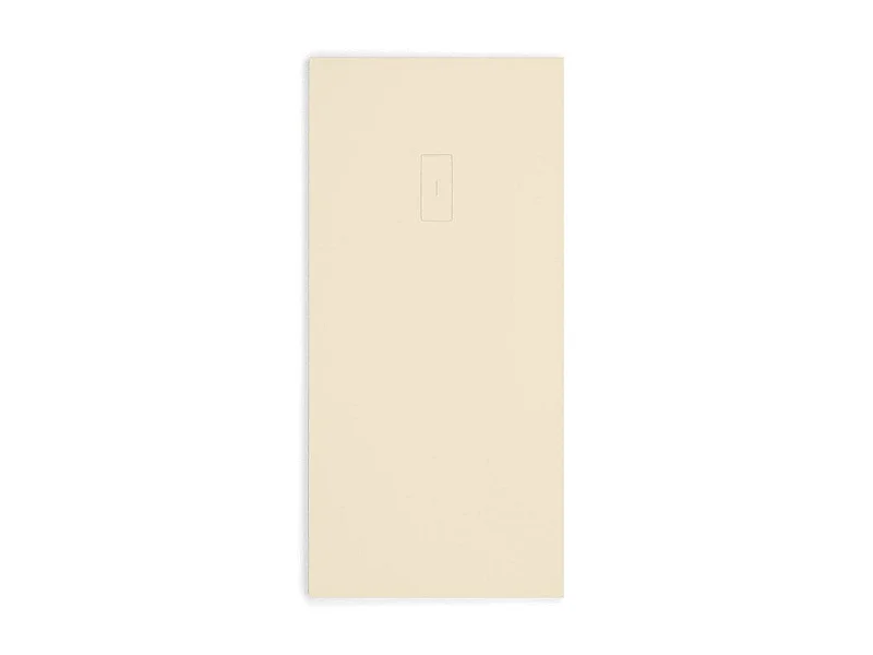 Piatto doccia ultrasottile 70 x 100 cm FUSENCE in resina finitura ardesia sabbia