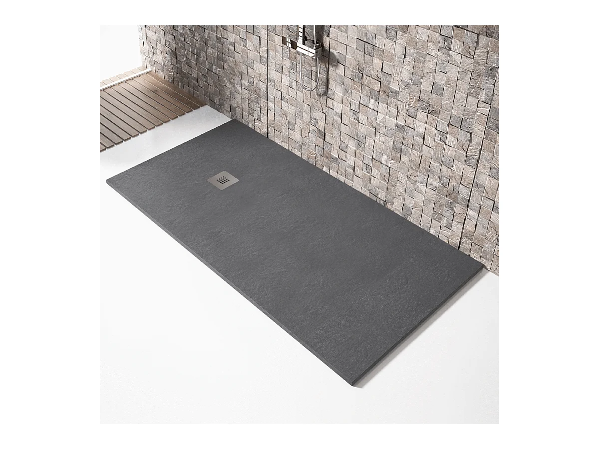 Plato de ducha resina MADISON ANTRACITA  70x80 cm
