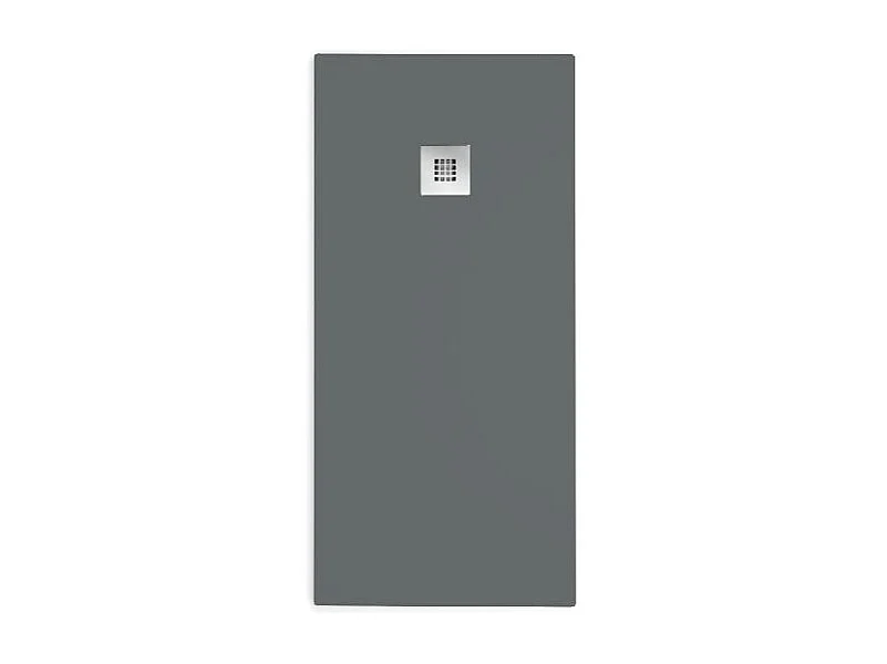Receveur de douche 80x160cm extra plat MADISON en résine surface ardoisée anthracite