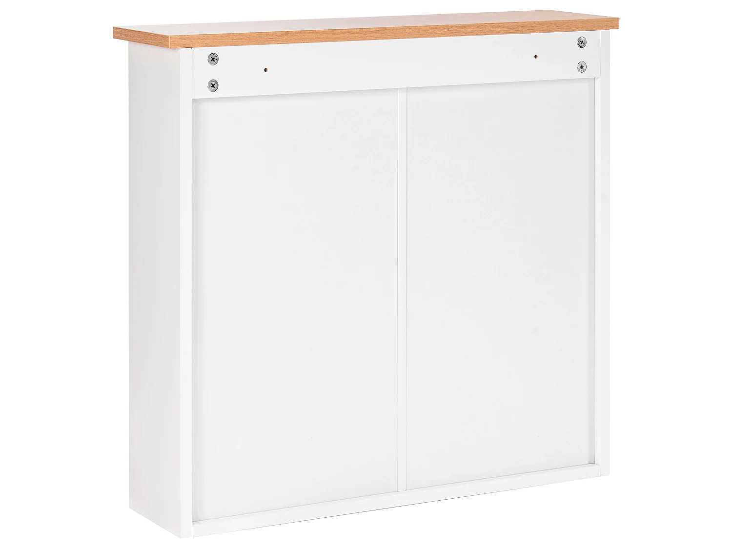 Bathroom Wall Mounted Mirror Cabinet ALAMOS 65 cm 60 cm White