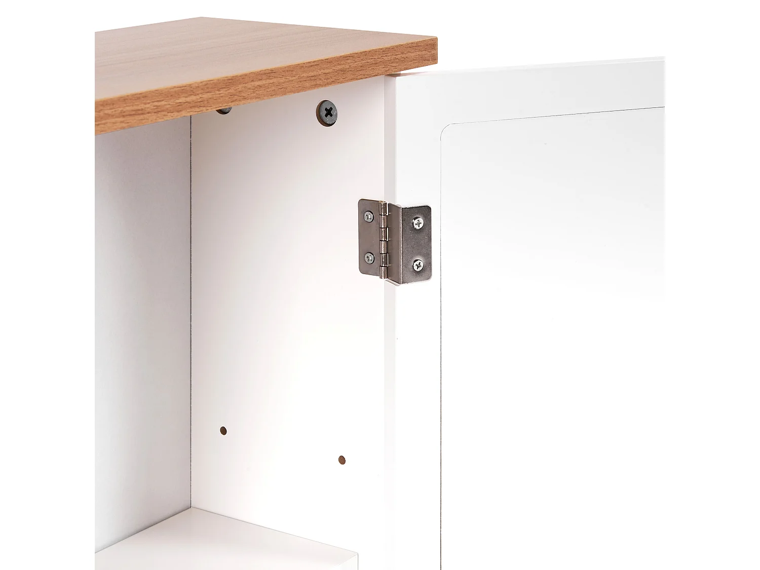 Bathroom Wall Mounted Mirror Cabinet ALAMOS 65 cm 60 cm White