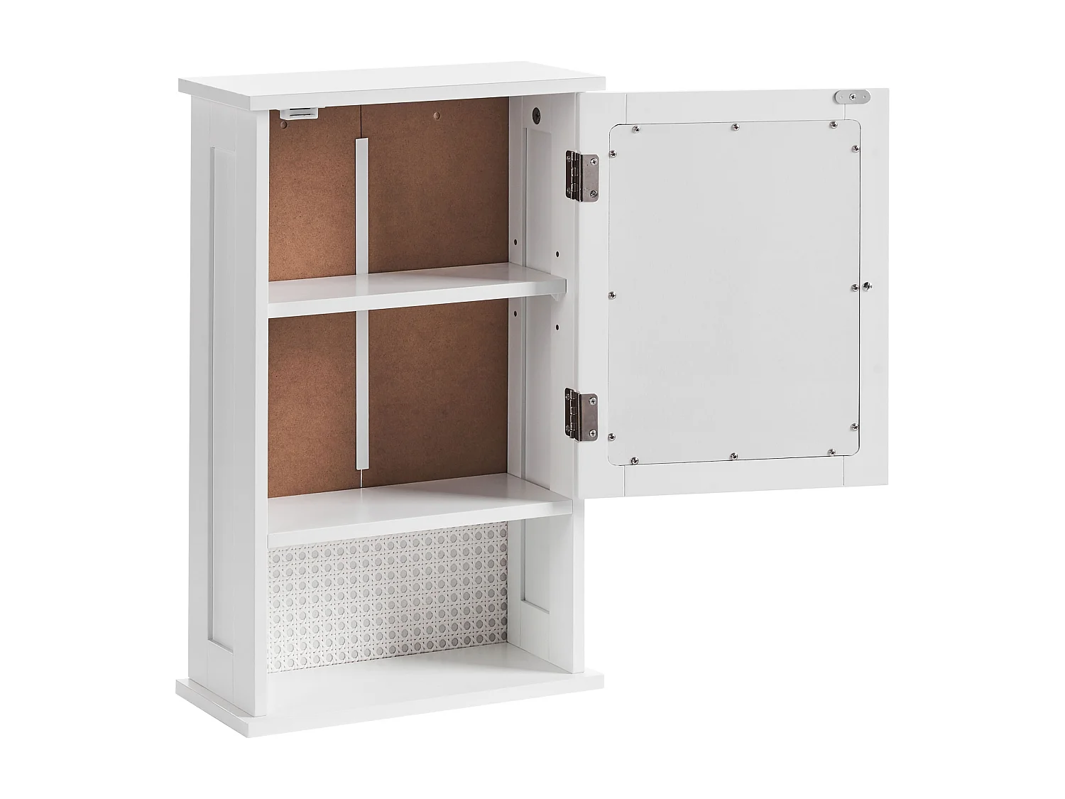 Armadio a muro per specchio da bagno HUILA 34 cm 53 cm Bianco