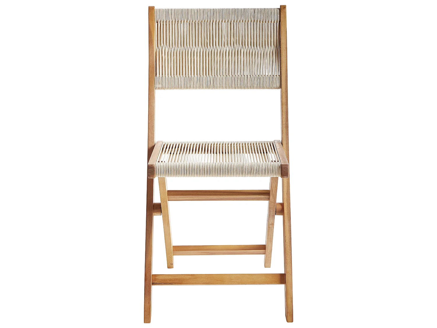 Salle à manger de jardin 4 places PROSSEDI Acacia Beige