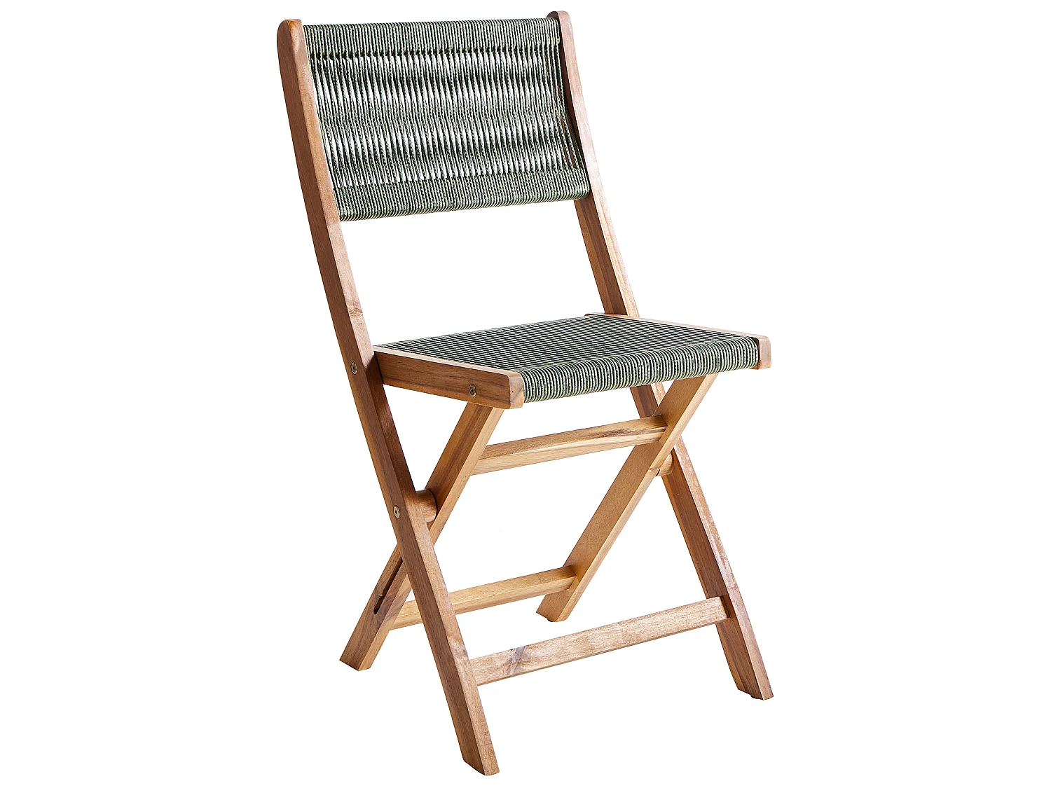 Gartenmöbel Set 4-Sitzer PROSSEDI Akazienholz Grün
