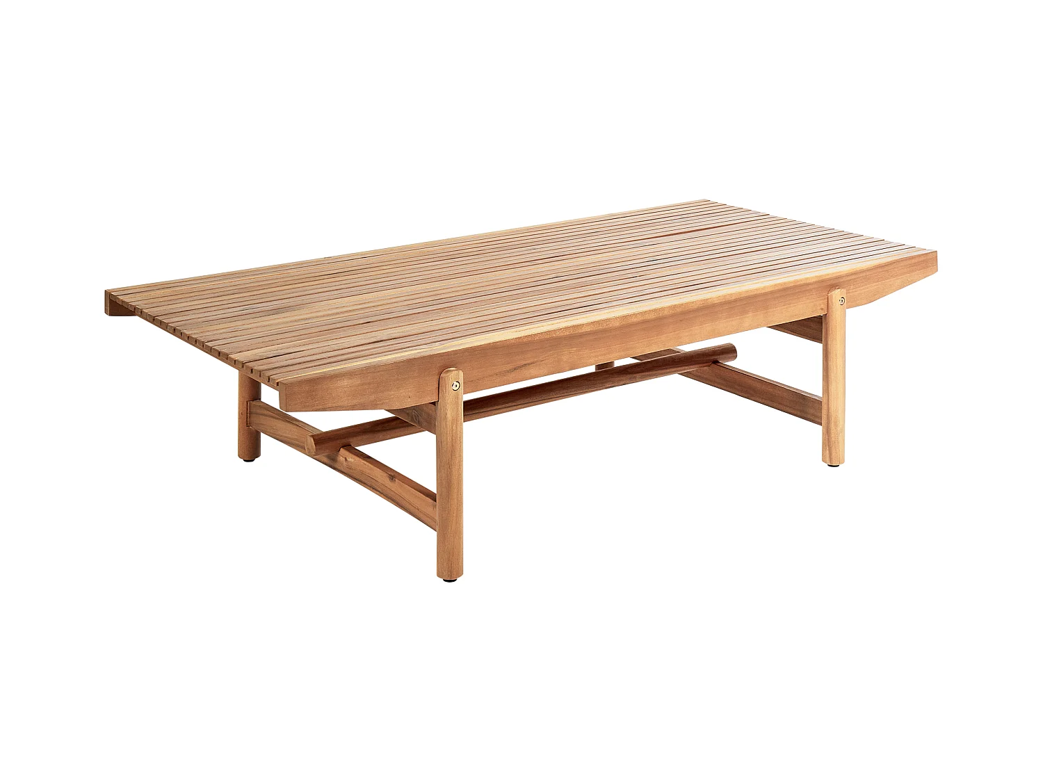 Table basse de jardin GIAVENO 145 cm 79 cm Acacia Marron