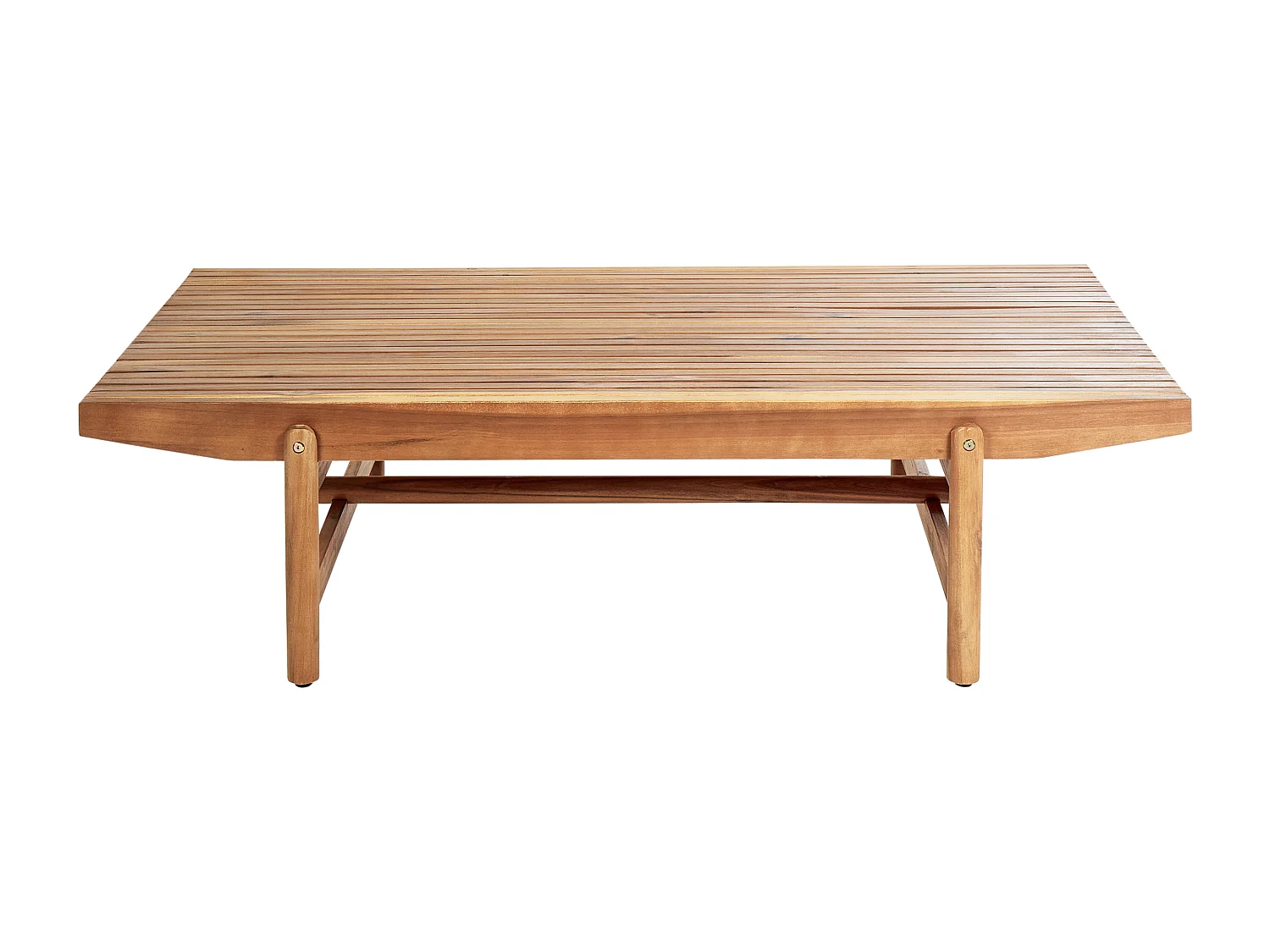 Stolik kawowy ogrodowy GIAVENO 145 cm 79 cm Drewno akacjowe Brązowy