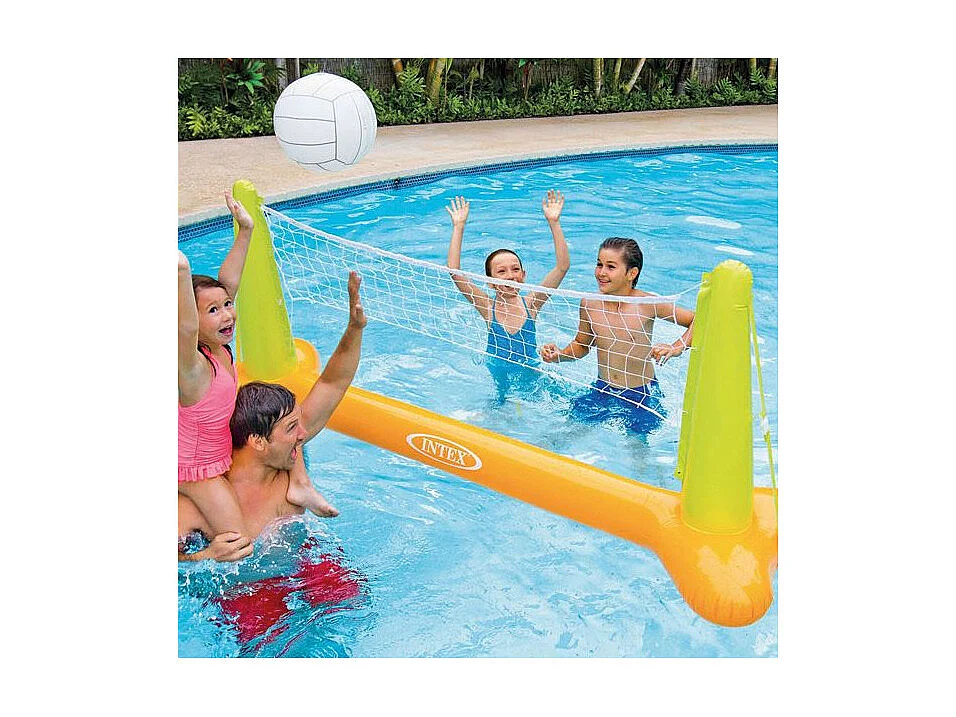 Drijvend volleybalspel voor Intex zwembad met opblaasbaar net en bal - 239 x 64 x 91 cm