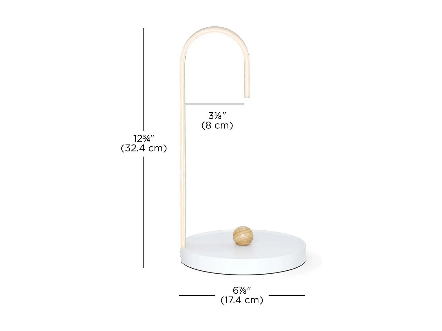 Support essuie-tout en bois et métal Bellwood