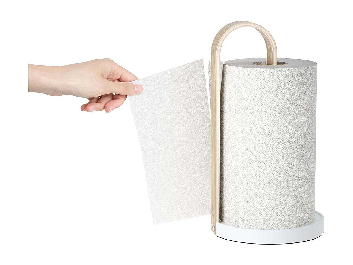 Support essuie-tout en bois et métal Bellwood