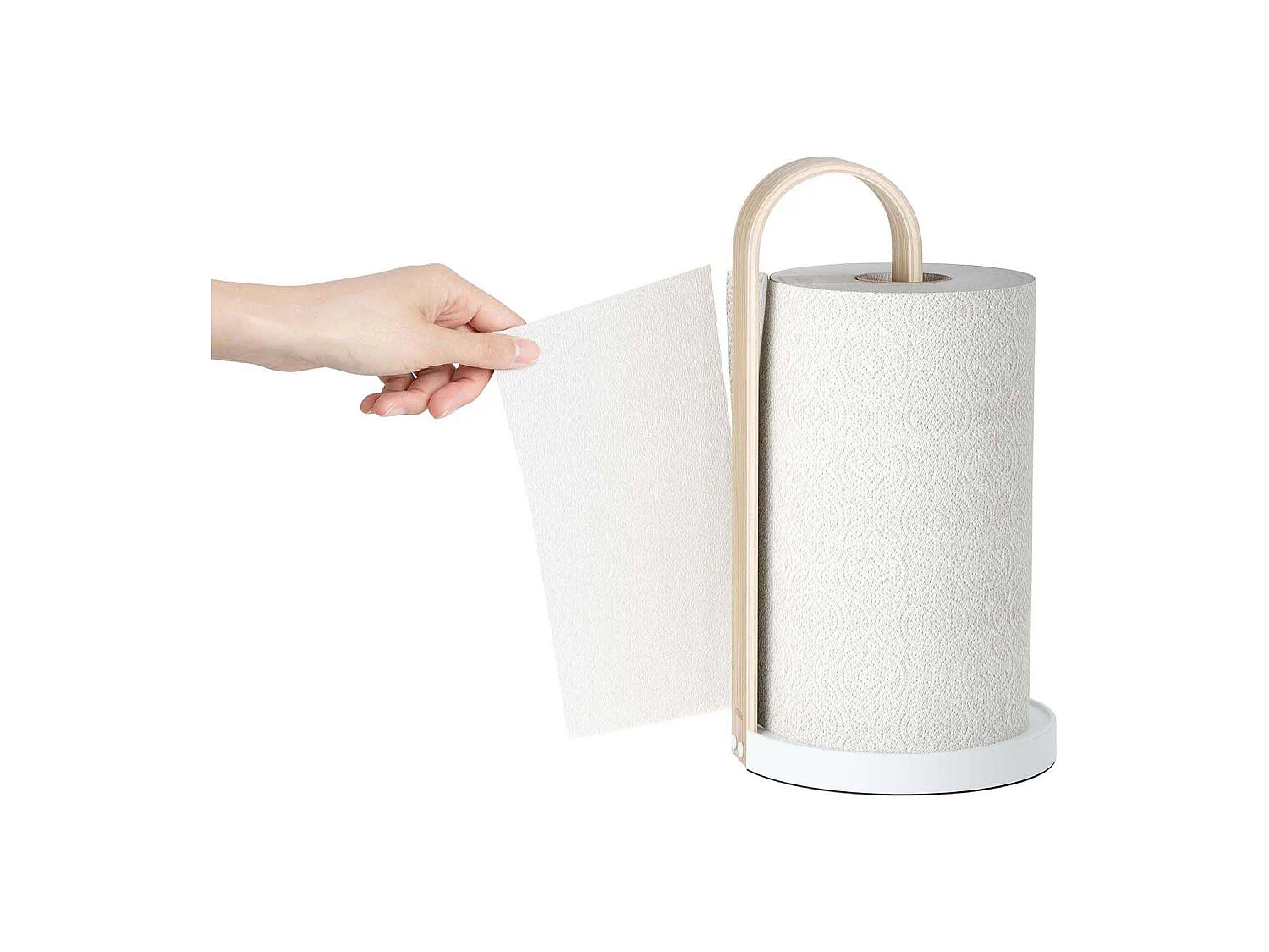 Support essuie-tout en bois et métal Bellwood