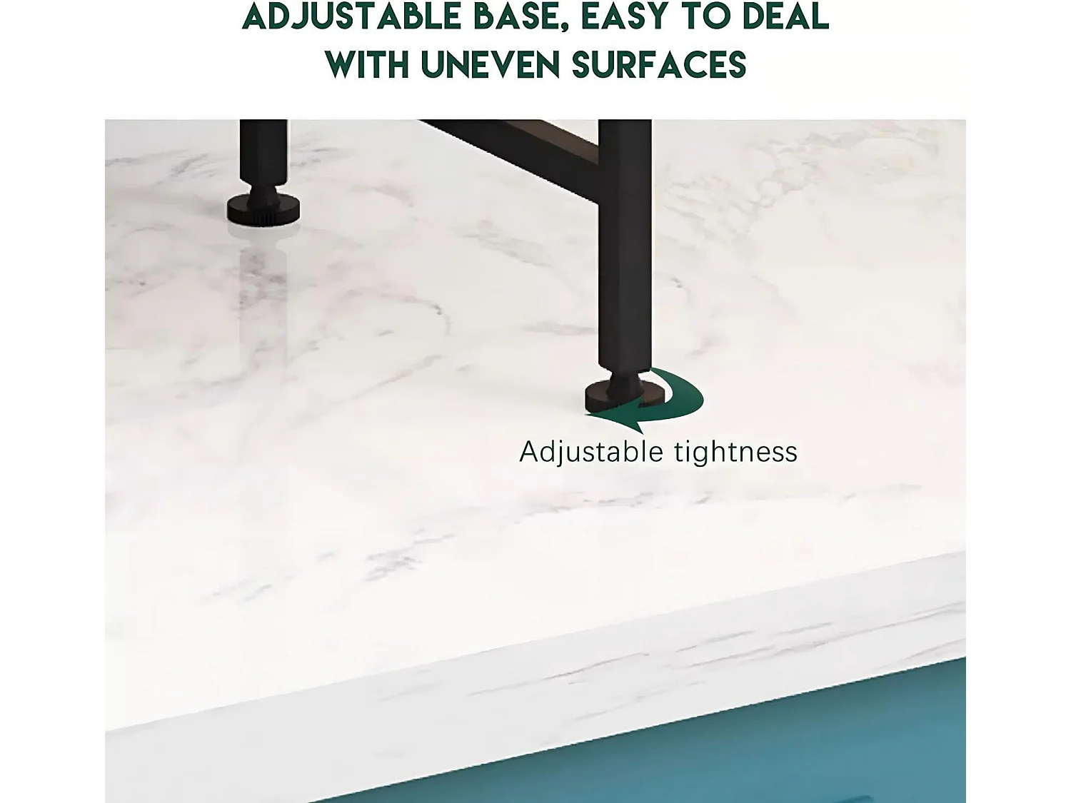 Cuisine étagère de rangement, avec support four micro-ondes et 6 crochets, 40/64x36x79cm