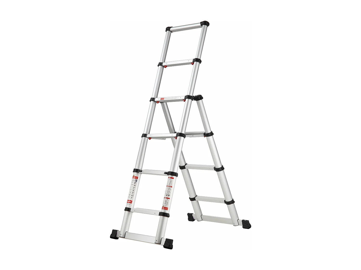 Echelle télescopique transformable PRO Argent Aluminium 1.75m