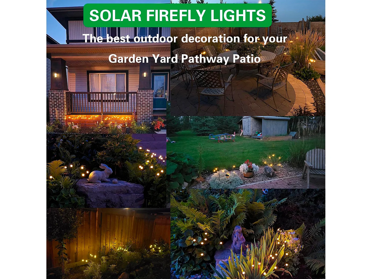 Lot de 3 torches solaires 30 boules LYRA Noir Plastique H70cm