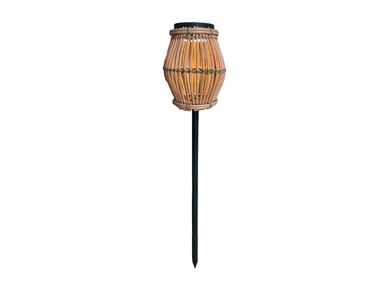 Balise solaire lanterne à planter SILVINA H70cm 200 LM