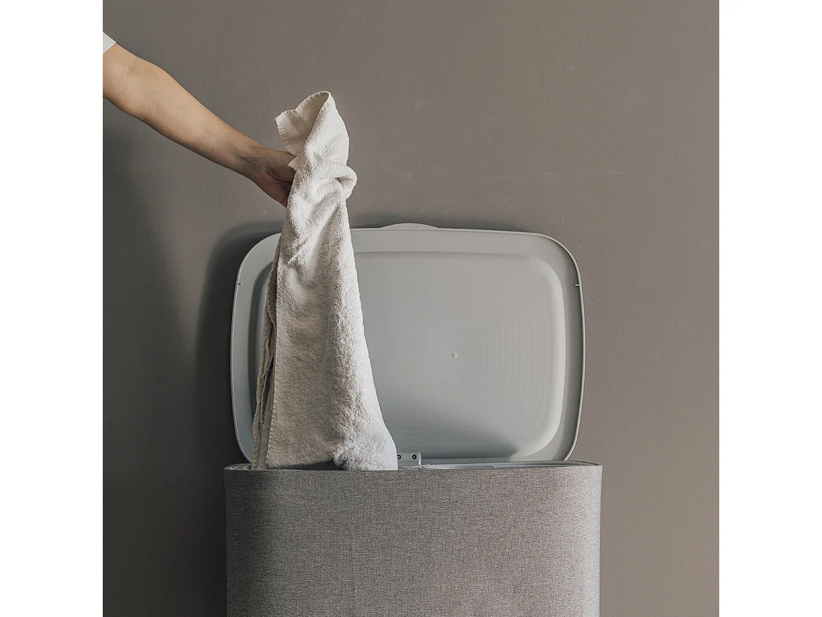 Panier à linge SVEN Gris Tissu 90L