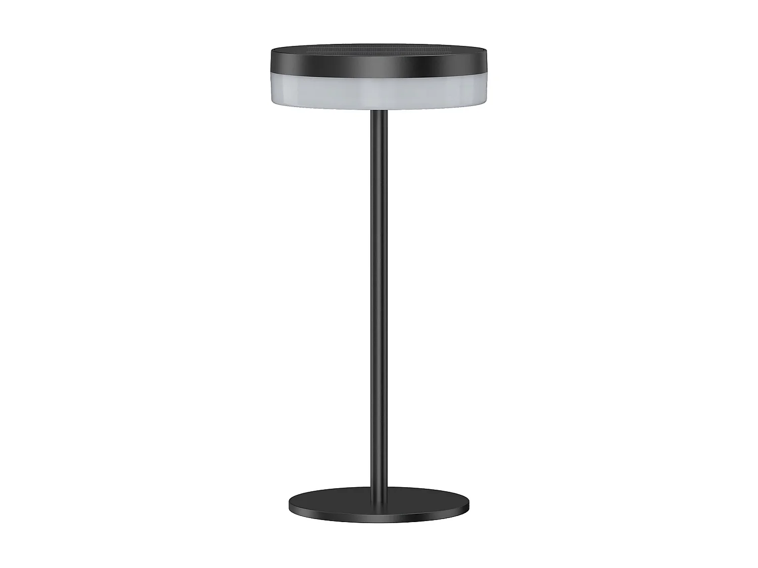 Lampe de table solaire VIVIA Noir Aluminium H27cm