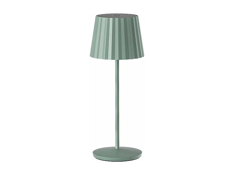 Lampe de table sans fil LED ABBY Vert olive Aluminium