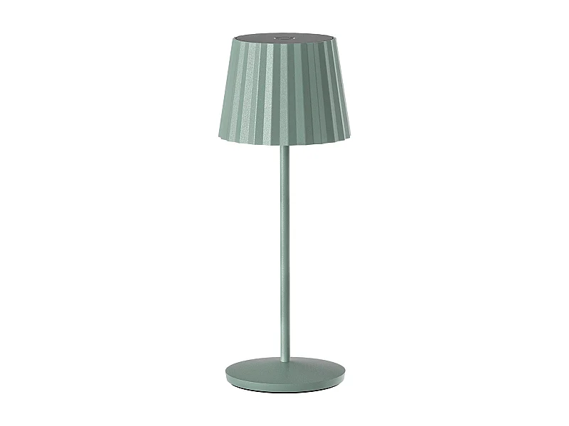 Lampe de table sans fil ABBY Vert H30cm