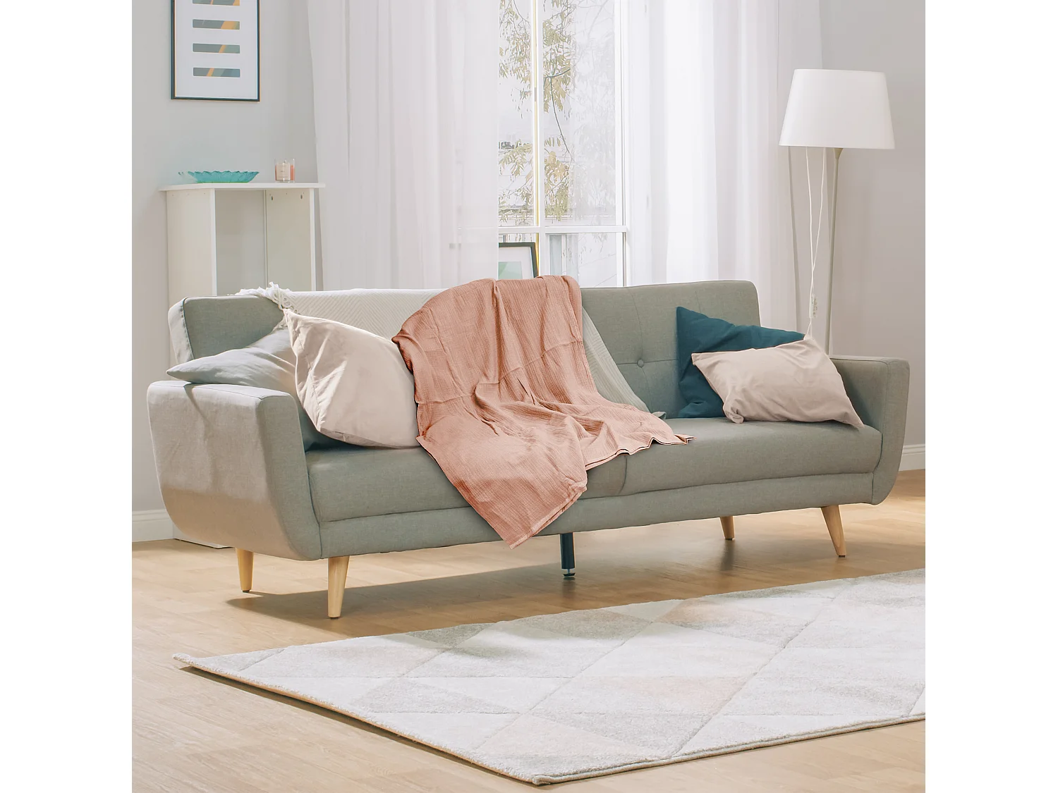 Plaid Gaze De Coton Rose Litchi 120x150cm Rose