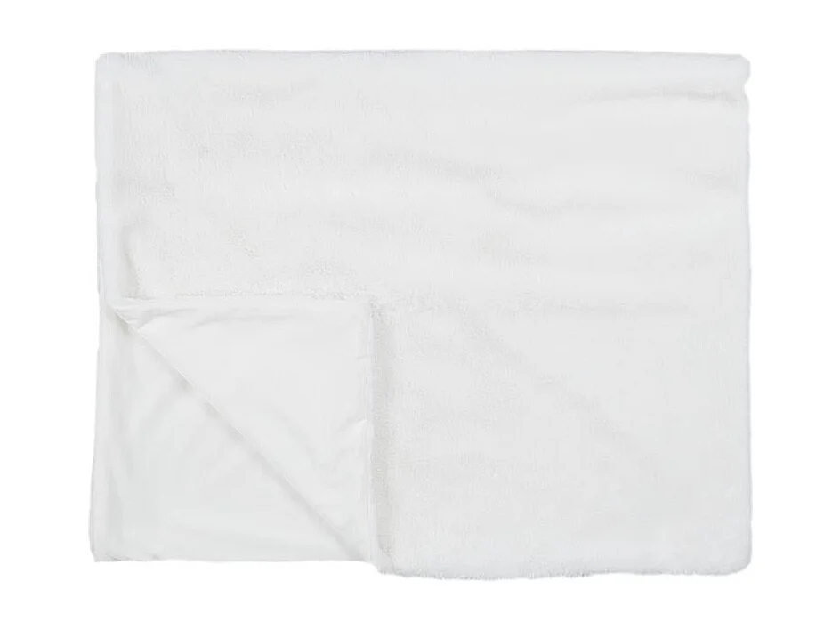 Plaid Imit Fourrure Opulence Ecru 120x150cm Blanc