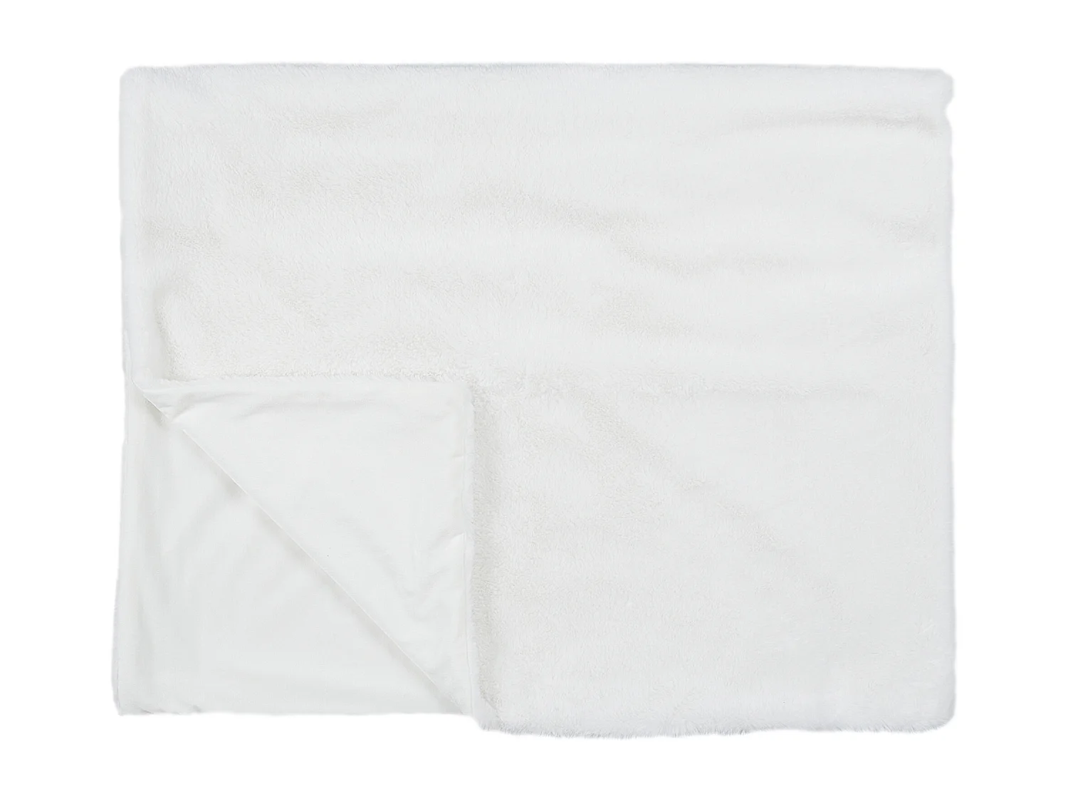 Plaid Imit Fourrure Opulence Ecru 120x150cm Blanc