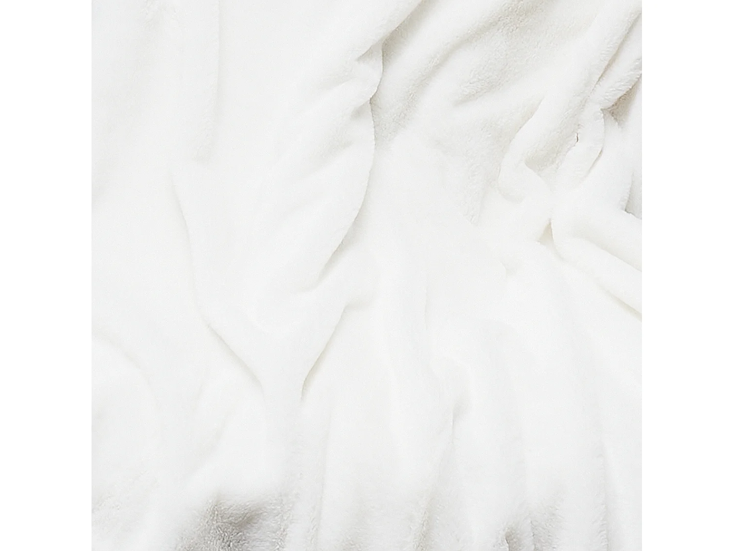 Plaid Imit Fourrure Opulence Ecru 120x150cm Blanc