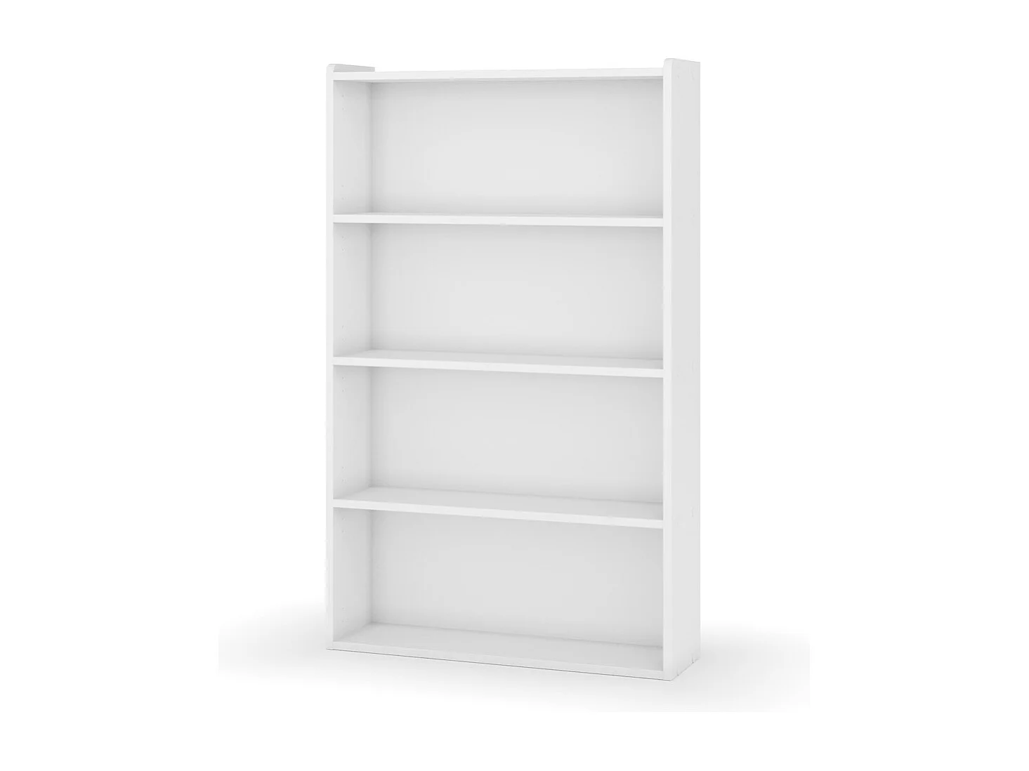 Bibliothèque étagère  bois massif blanc SIDNEY