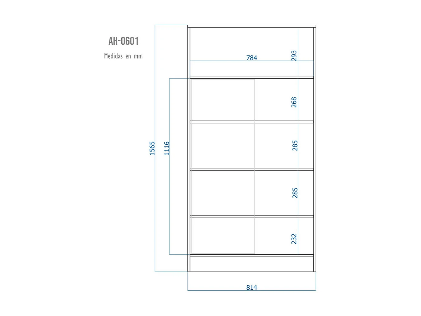 Armario despensa hogar Multiusos de Gran Capacidad con Puertas correderas en Color Blanco (Alto 157 / Ancho 82 / Fondo 38) cm - Buyqualia