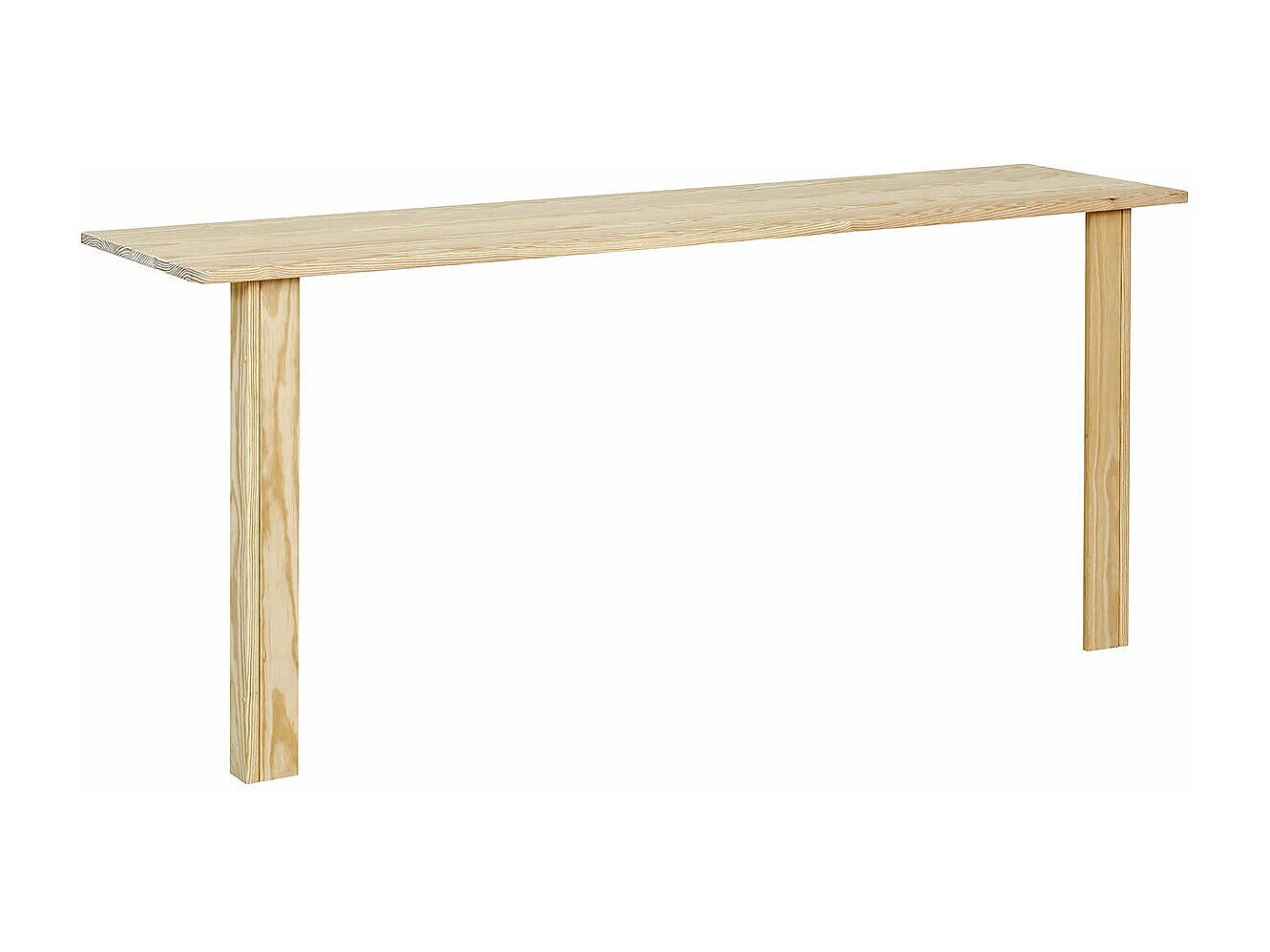 Pack lit mezzanine 2 places avec bureau et matelas 120x190 cm bois massif bois naturel LEE