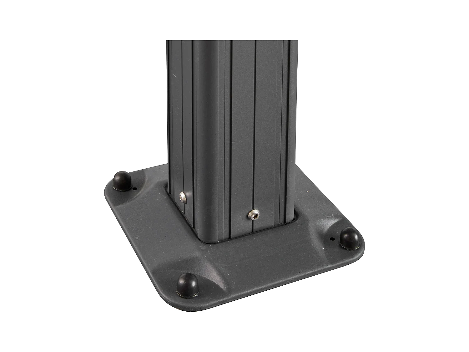 Pérgola adosada con techo corredizo - 18 m² - antracita - IZEDA