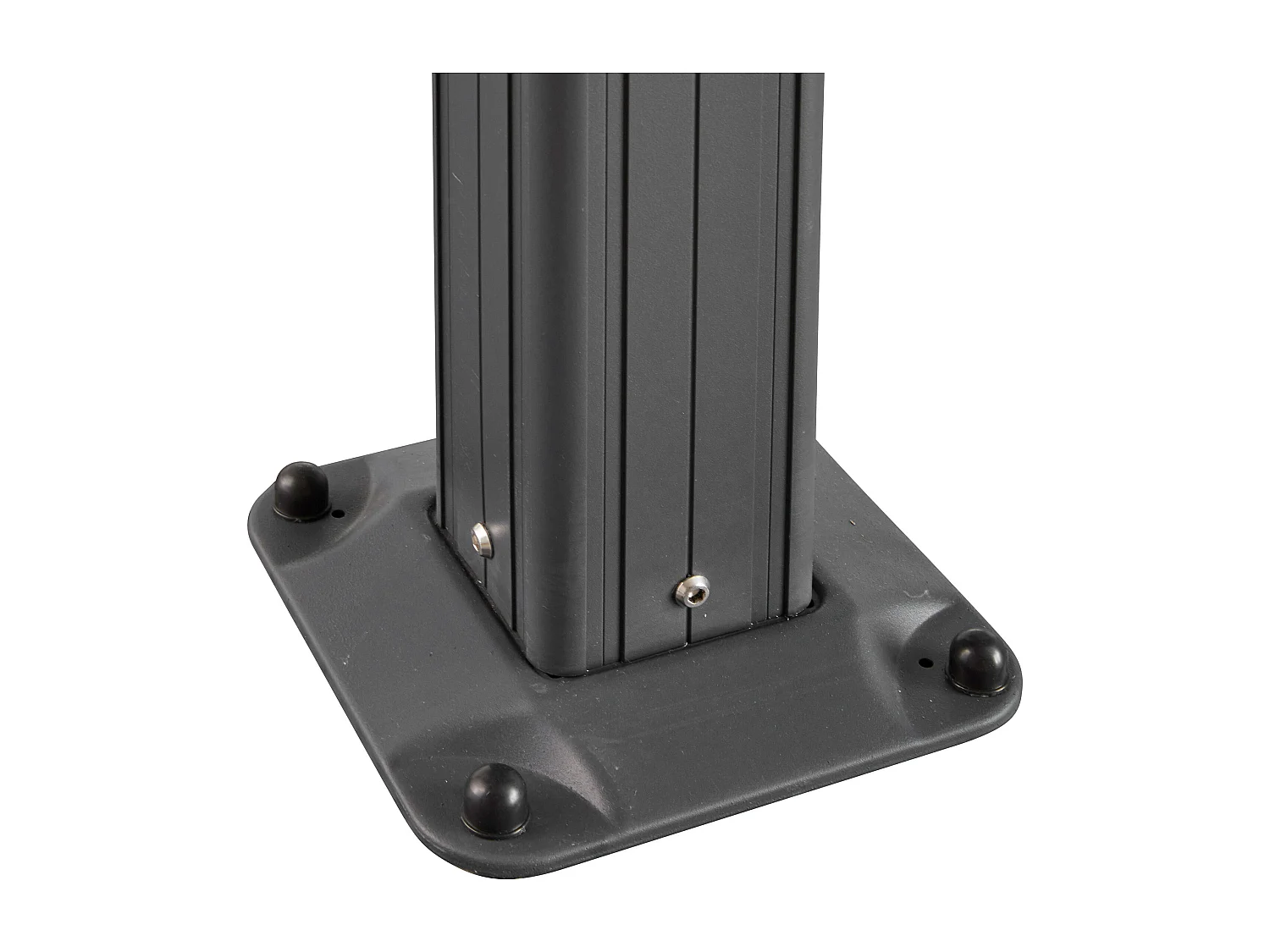 Pergola voor tegen de muur met schuifbaar dak - 18 m² - Antraciet - IZEDA