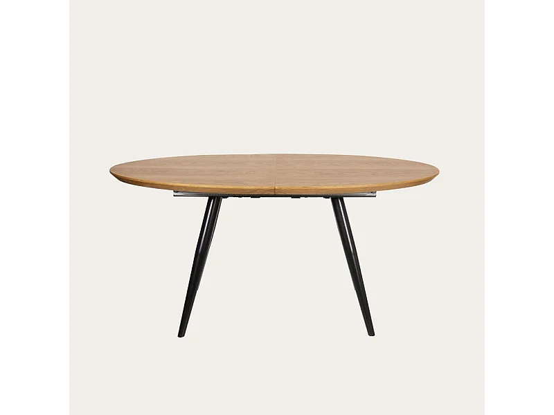 Tavolo da pranzo allungabile tavola in lamiera naturale di quercia Rovere Macchiato (G07) 93x76