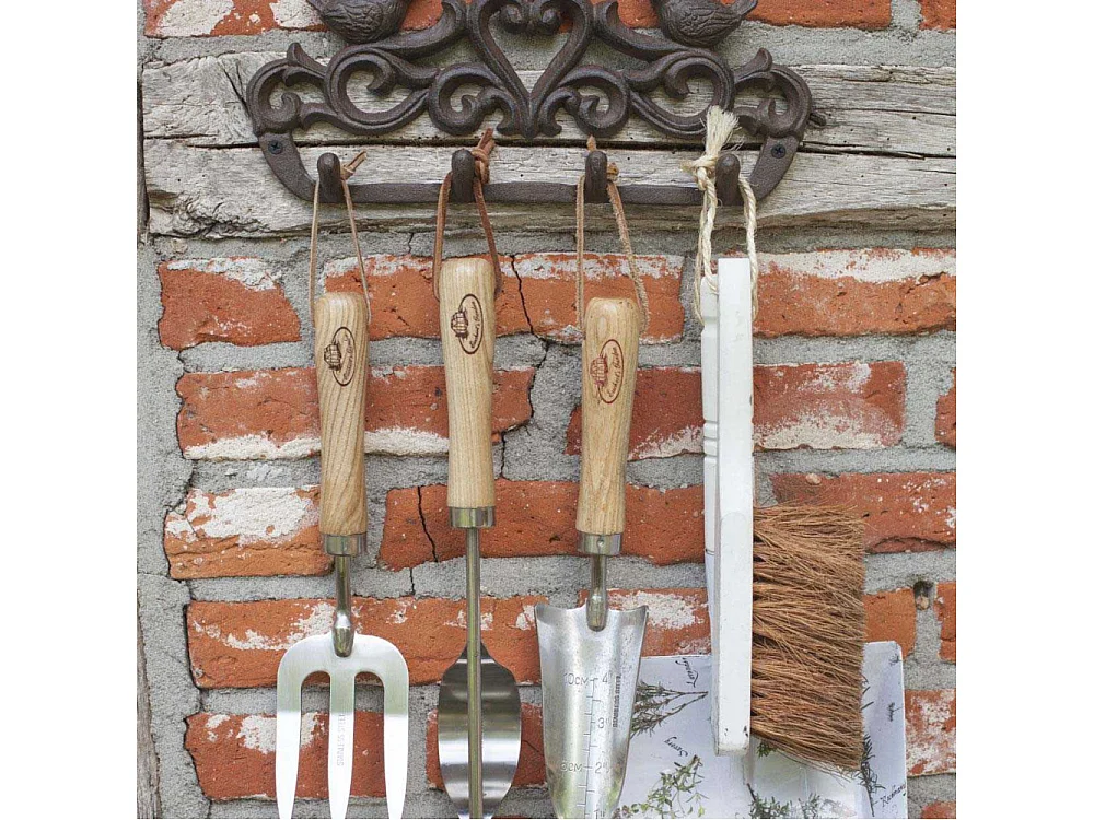 Porte manteau 4 crochets en fonte Oiseaux