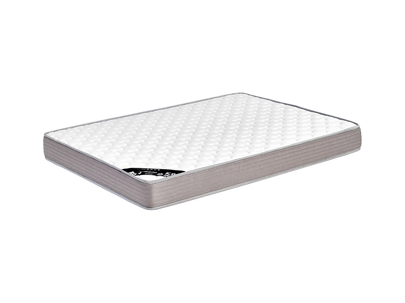 Pack lit avec matelas 120x190 cm bois massif bois naturel LIO