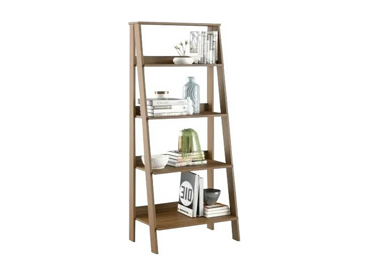 Etagère Escalier 4 Niches Chêne Largeur 61 Hauteur 140.3 Profondeur 40 cm