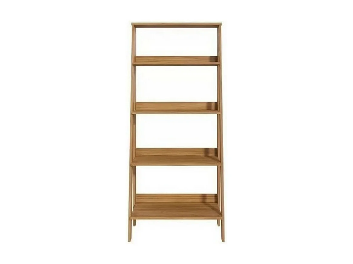 Etagère Escalier 4 Niches Chêne Largeur 61 Hauteur 140.3 Profondeur 40 cm