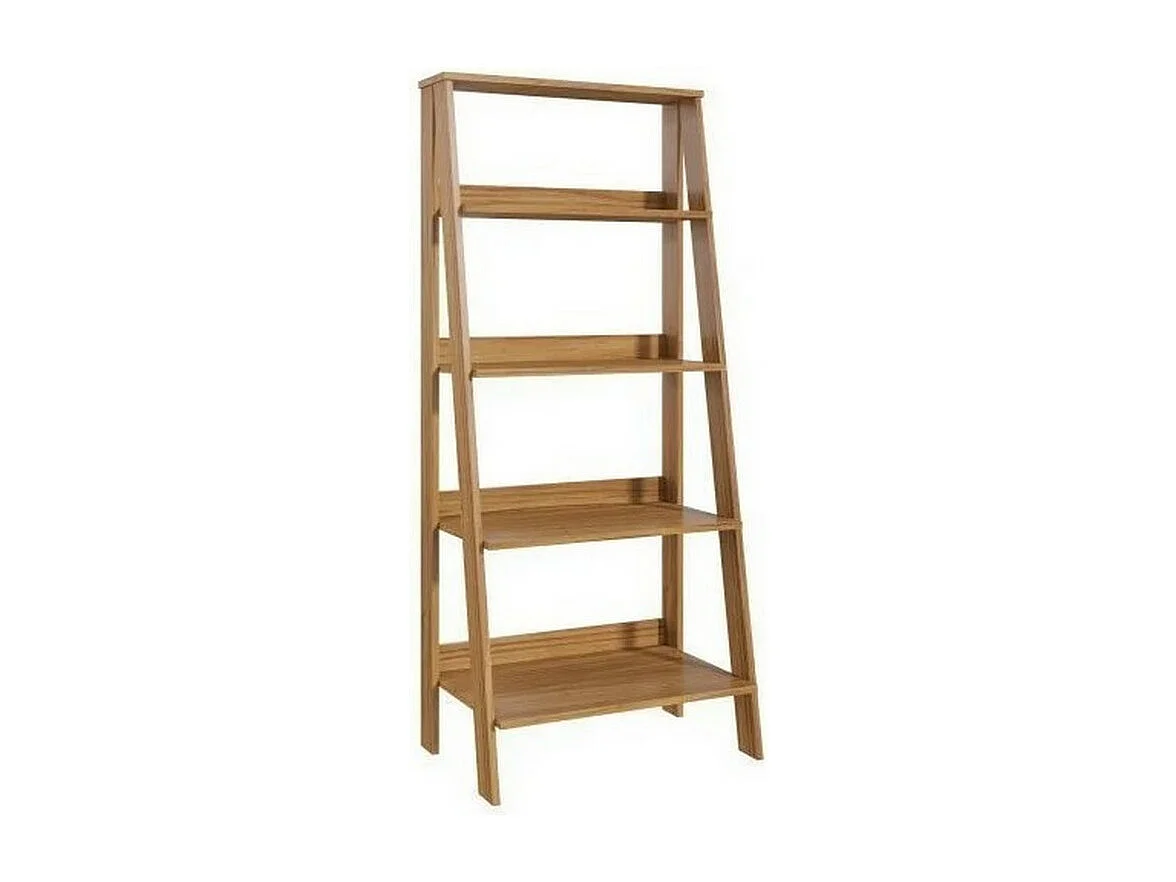 Etagère Escalier 4 Niches Chêne Largeur 61 Hauteur 140.3 Profondeur 40 cm
