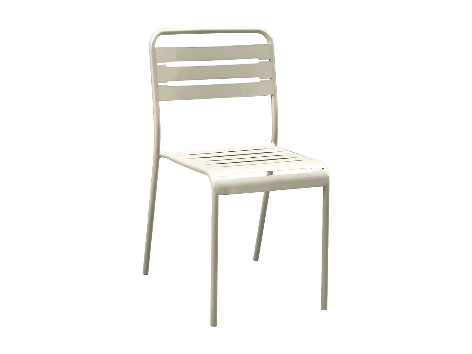 Tavolo da giardino in metallo, 2 poltrone e 4 sedie, beige