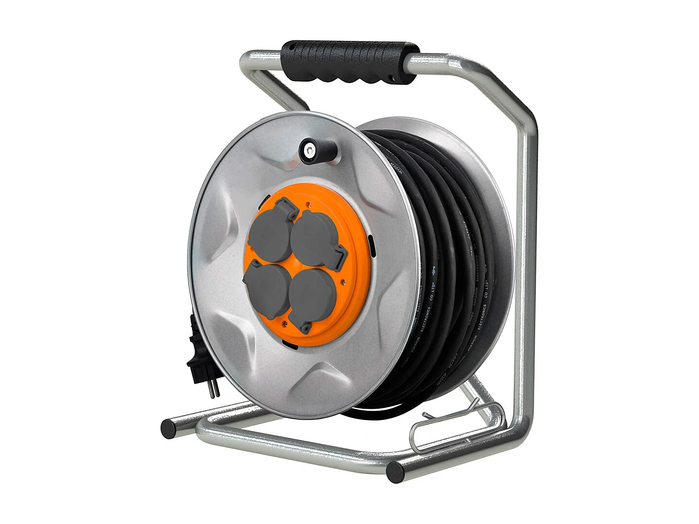 Enrouleur de chantier IP44 4 prises 16A 3G2,5mm² 35m - Orange - Zenitech