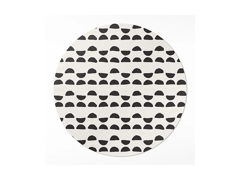 Vinyl-Teppich für Zuhause, Innenteppich, unregelmäßiges Halbmond-Boho-Muster, 100 cm