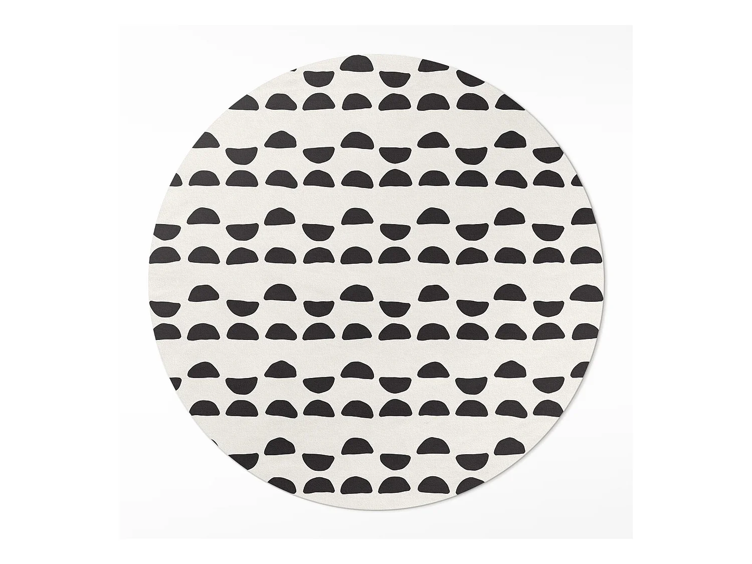 Tapis vinyle pour la maison, Moquette d'intérieur Motif bohème de croissants irréguliers 140 cm