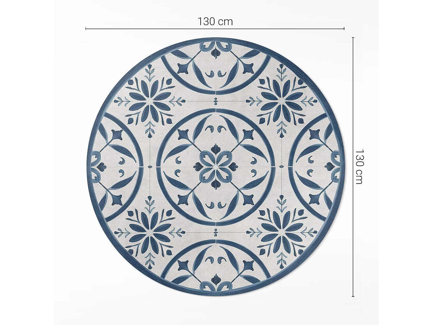 Tapis vinyle pour la maison, Moquette d'intérieur Carreaux de pierre décoratifs avec motif de sol vintage 130 cm