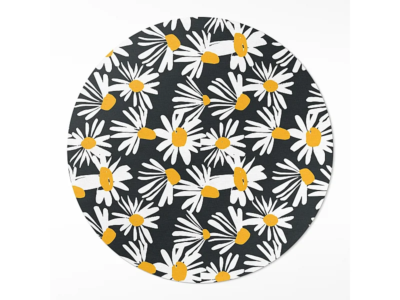 Tapis vinyle pour la maison, Moquette d'intérieur Marguerites et fleurs sauvages peintes 120 cm