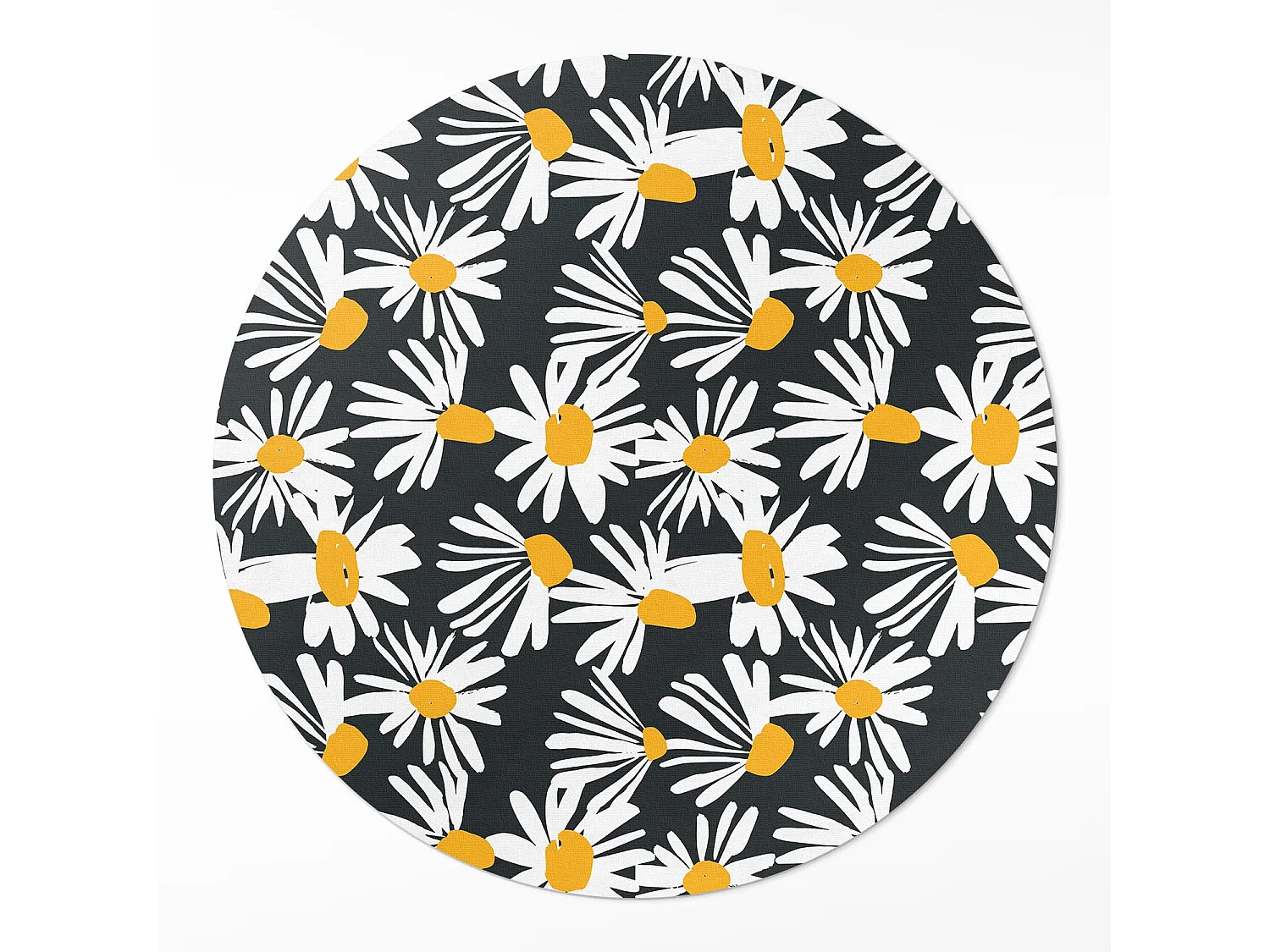 Vinyltapijt voor thuis, binnentapijt Geschilderde madeliefjes, wilde bloemen, 120 cm