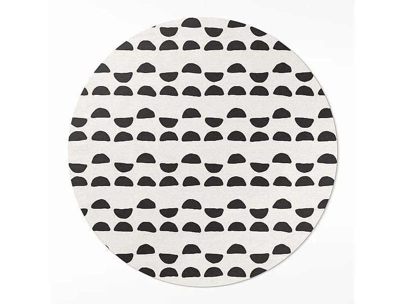 Vinyl-Teppich für Zuhause, Innenteppich, unregelmäßiges Halbmond-Boho-Muster, 50 cm