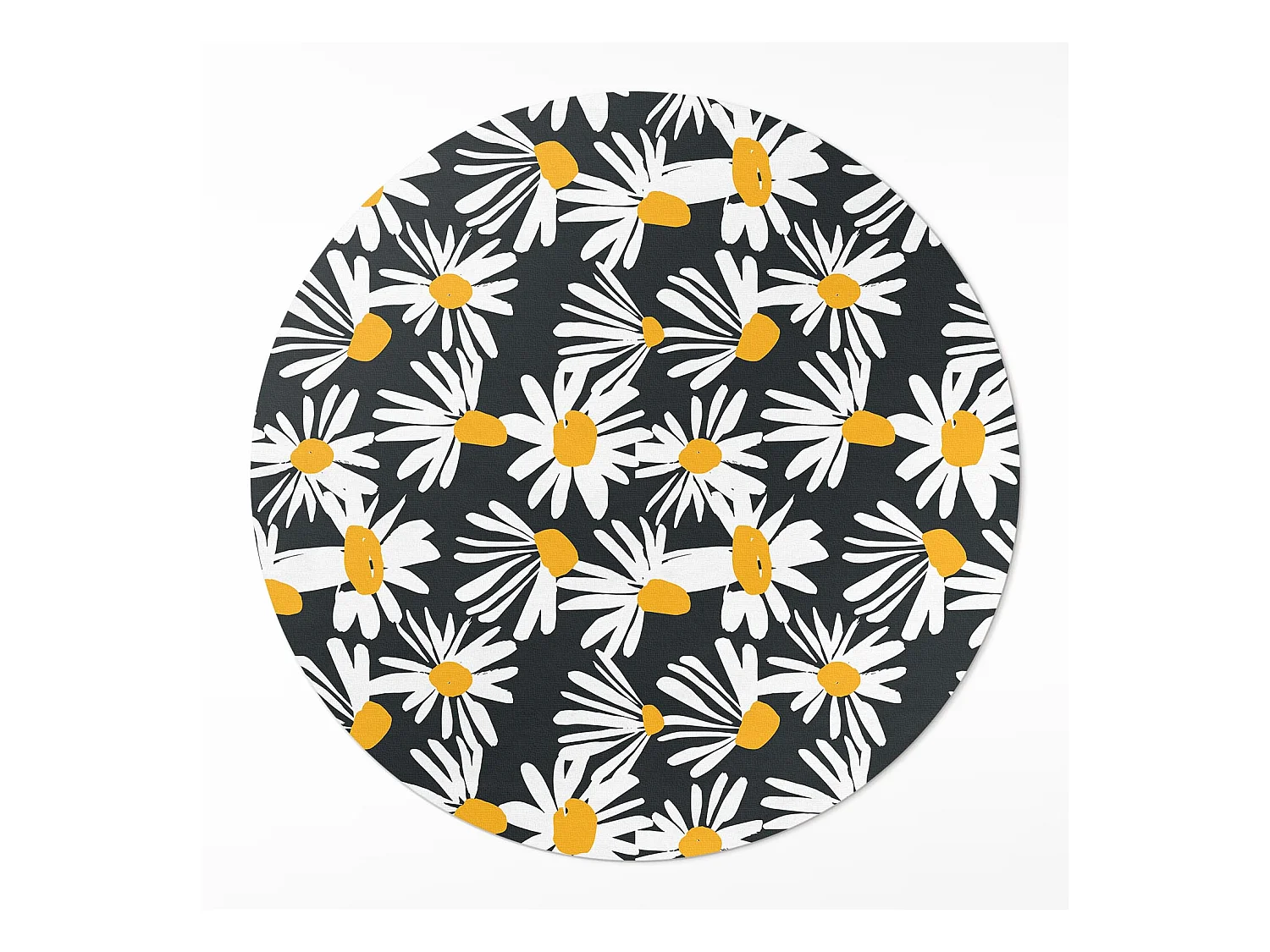 Vinylteppich für Zuhause, Innenteppich, bemalte Gänseblümchen, Wildblumen, 90 cm