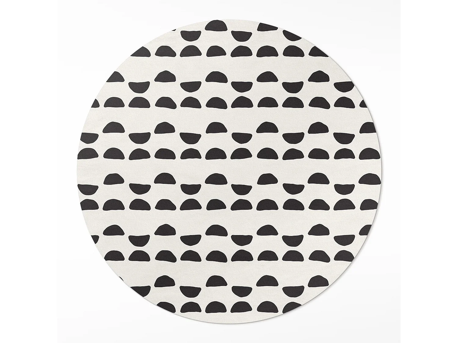 Tapis vinyle pour la maison, Moquette d'intérieur Motif bohème de croissants irréguliers 130 cm