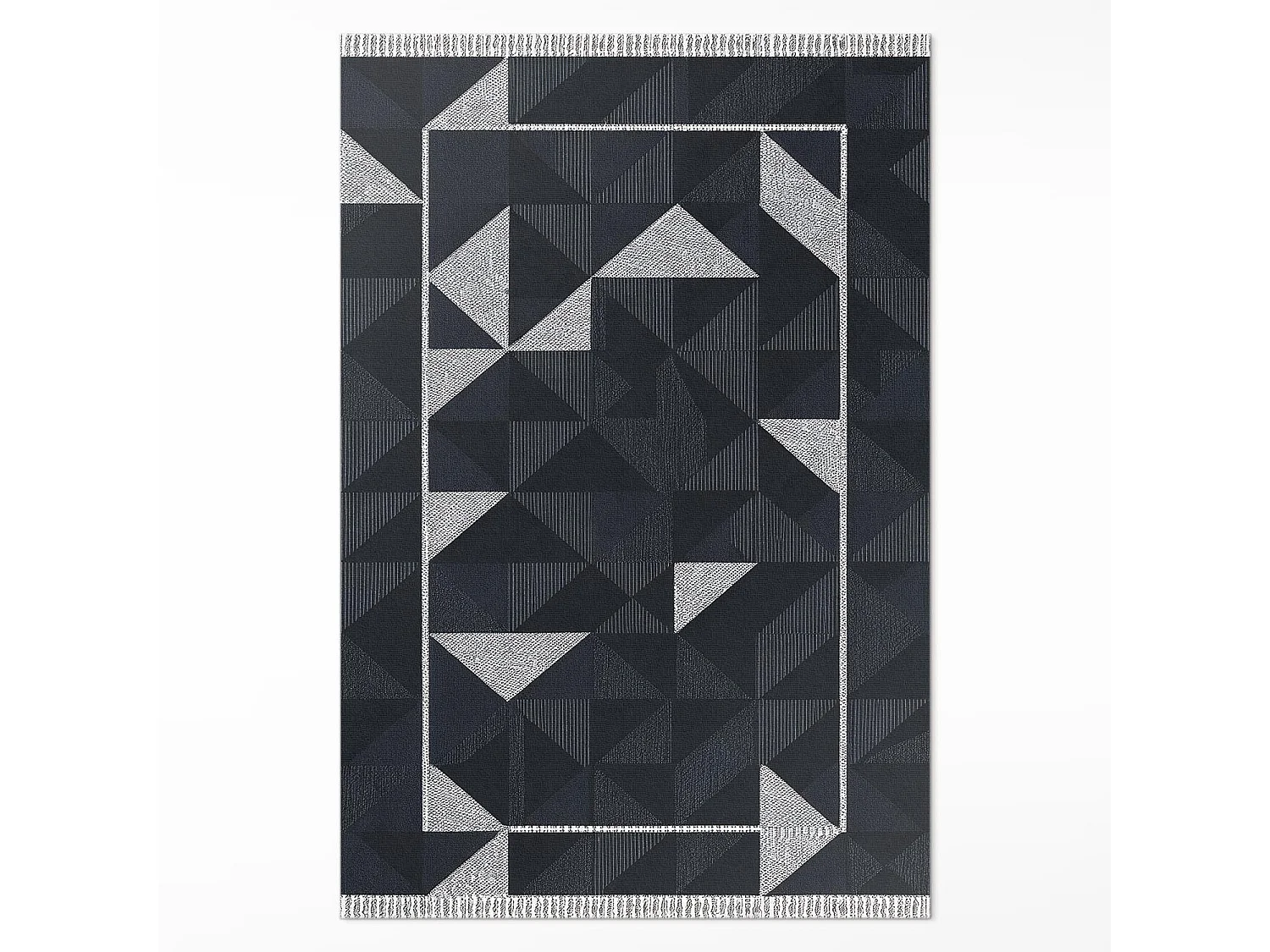 Tappeto in vinile per la casa, Tappeto da interni con mosaico geometrico - 80x120 cm